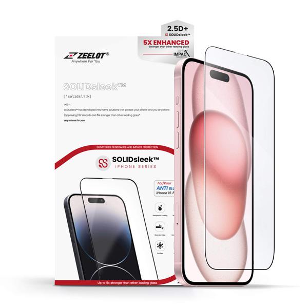 Miếng Dán Cường Lực Chống Ánh Sáng Xanh Solidsleek Zeelot cho iPhone 16 Series