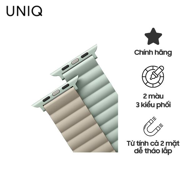 Dây Đeo UNIQ Revix Reversible Magnetic Silicone Strap (42/41/40mm) Chính Hãng