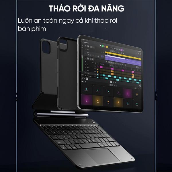 Bao Da Kèm Bàn Phím ESR 360° Cho IPad Air 11" M4/M3/M2 (2026/25/24) | Air 5 | Air 4 | Pro 11" (2021/20/18)