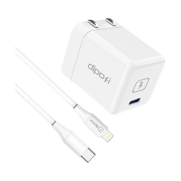 Bộ Sạc Nhanh Diposi Kèm Cáp C-Lightning PD20W Chính Hãng