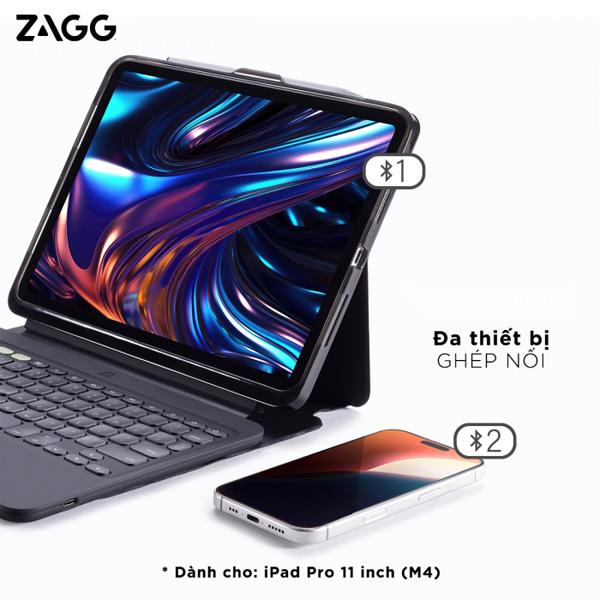 Bao Da Kèm Bàn Phím ZAGG Pro Keys 2 iPad Pro M5 2025 | Pro M4 2024 11 Inch