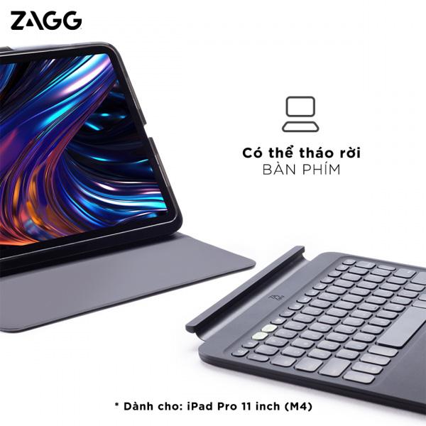 Bao Da Kèm Bàn Phím ZAGG Pro Keys 2 iPad Pro M5 2025 | Pro M4 2024 11 Inch