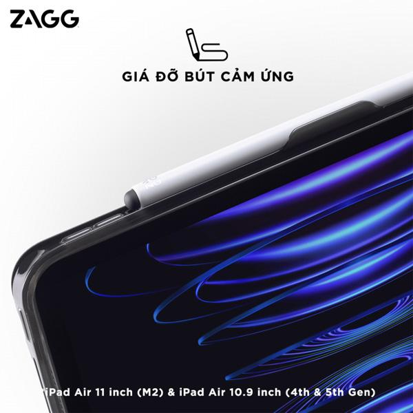 Bao Da Kèm Bàn Phím ZAGG Pro Keys 2 iPad Air M4/M3/M2 (2026/25/24) 11 inch Chính Hãng