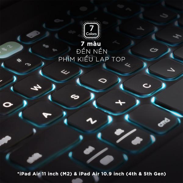Bao Da Kèm Bàn Phím ZAGG Pro Keys 2 iPad Air M4/M3/M2 (2026/25/24) 11 inch Chính Hãng