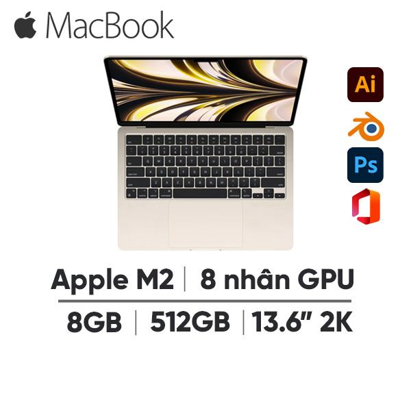 MacBook Air M2 13 Inch 8 CPU 8 GPU (8GB/512GB) Cũ 99%