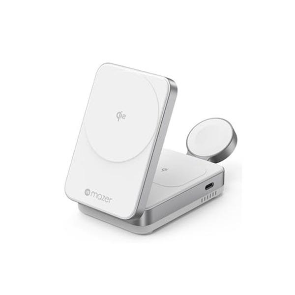 Đế Sạc Không Dây 3 in 1 Mazer Qi2 23W MagFold05 Chính Hãng
