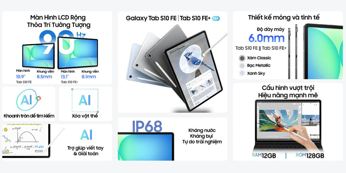 Samsung Galaxy Tab S10 FE Wifi 12GB/256GB Chính Hãng
