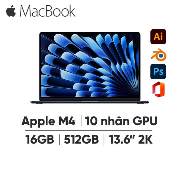 MacBook Air M4 13 Inch 10 CPU 10 GPU (16GB/512GB) | Chính Hãng Apple Việt Nam