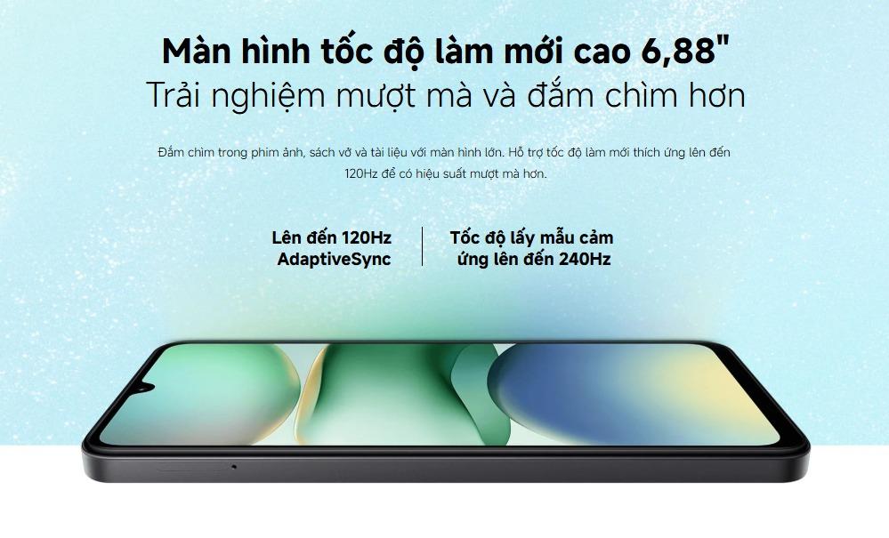 M&agrave;n h&igrave;nh lớn 6,88"