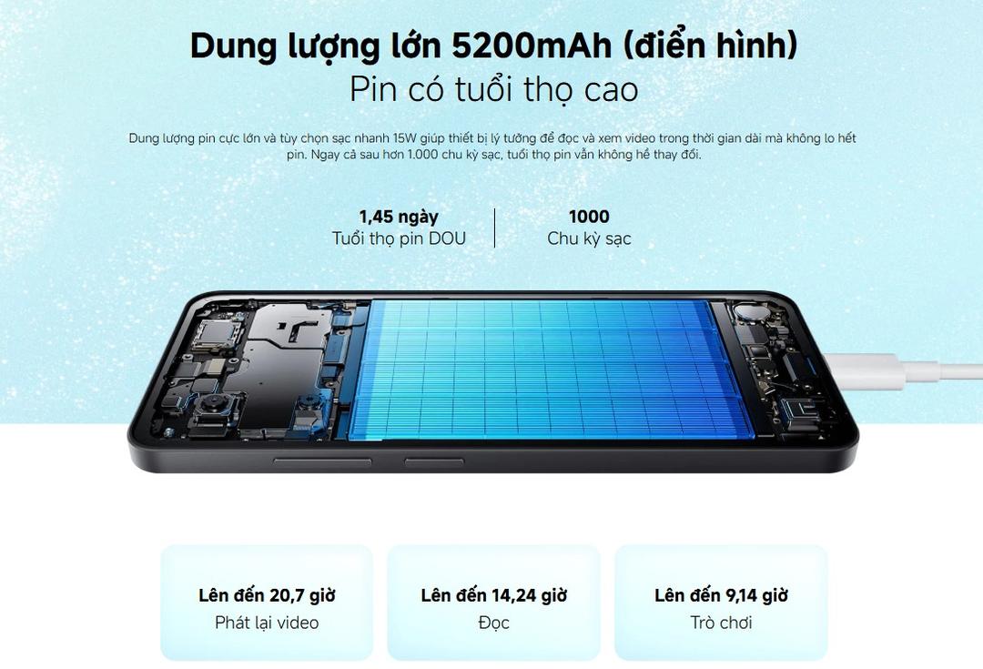Pin 5200mAh si&ecirc;u bền
