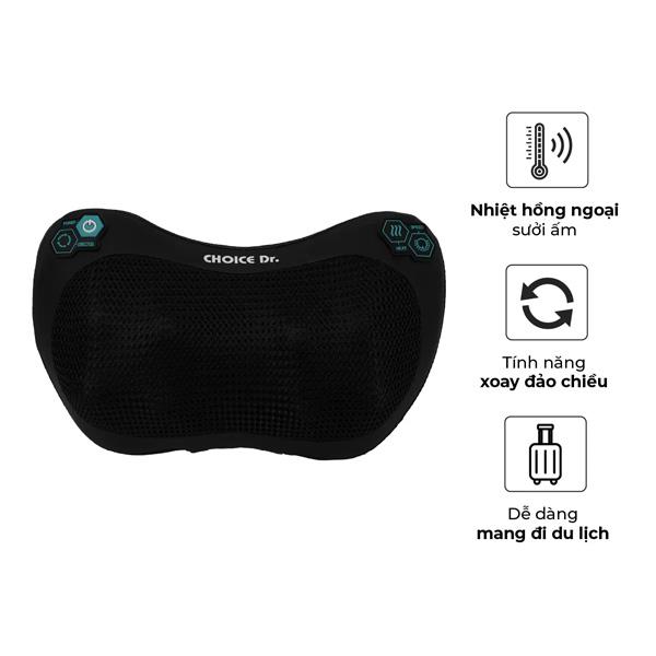 Gối Massage BUHEUNG Choice.Dr DC-022 40W Nhiệt Hồng Ngoại 3 chế độ Chính Hãng