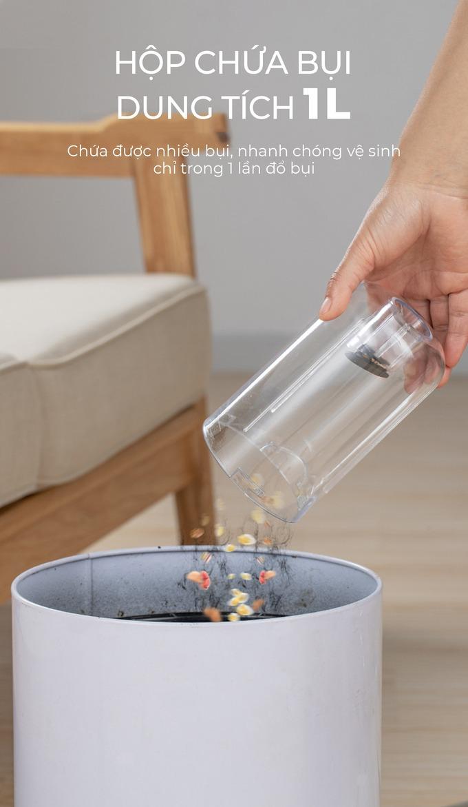 Hộp chứa bụi 1 l&iacute;t, gi&uacute;p dọn sạch một lần