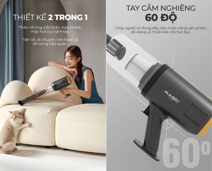 Thiết kế 2 trong 1 linh hoạt, dễ thao t&aacute;c