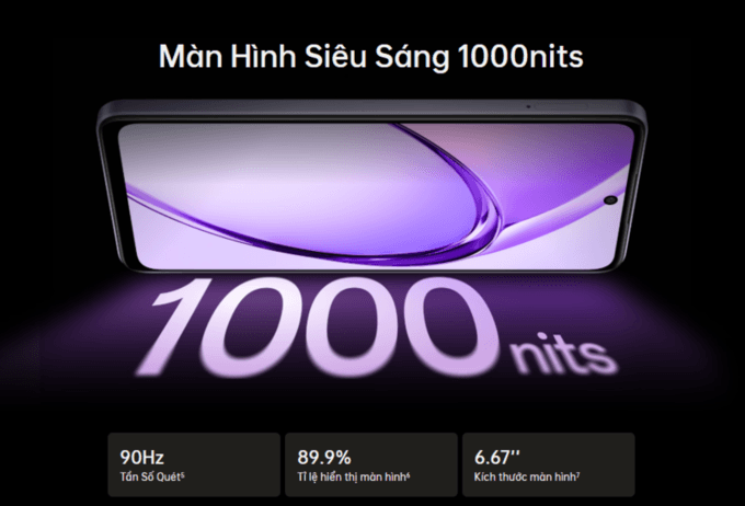 M&agrave;n h&igrave;nh si&ecirc;u s&aacute;ng 1000nits
