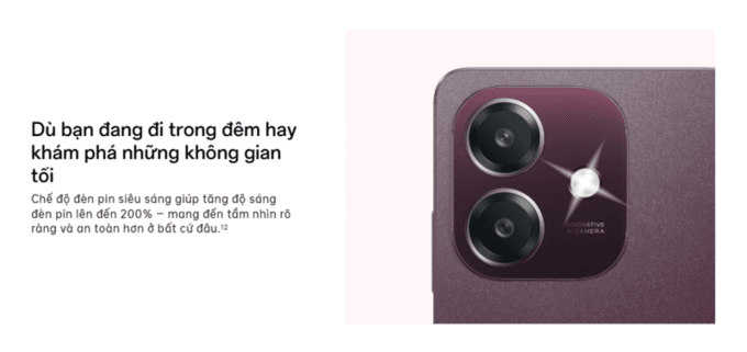 Chế độ đ&egrave;n pin si&ecirc;u s&aacute;ng
