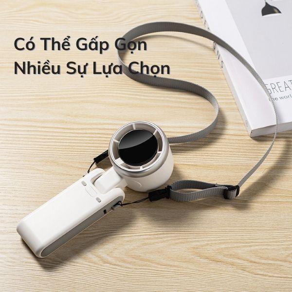 Quạt Mini Cầm Tay AOSIMAX Mini Foldable Turbo N607 3600mAh Chính Hãng 