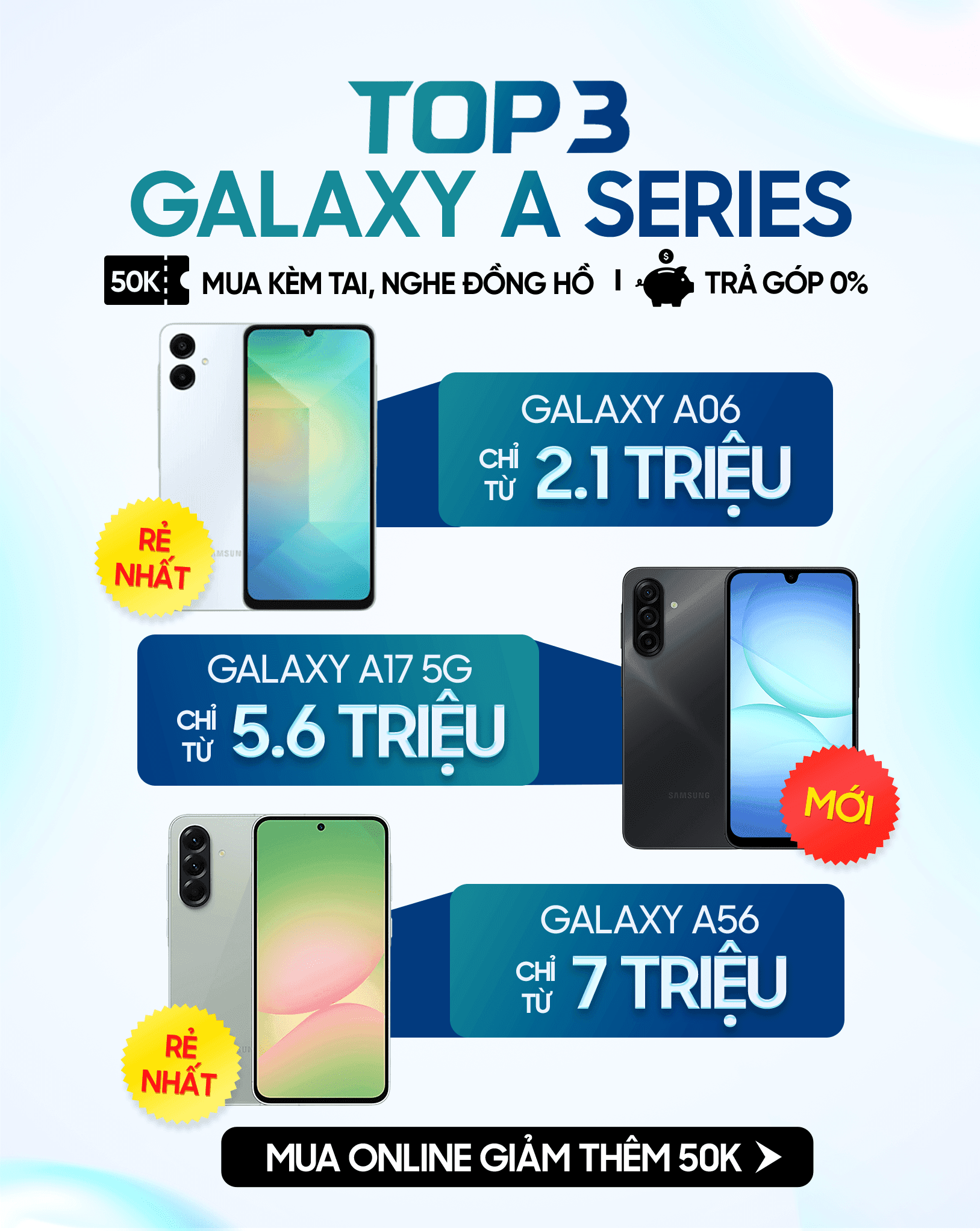 top 3 galaxy a series