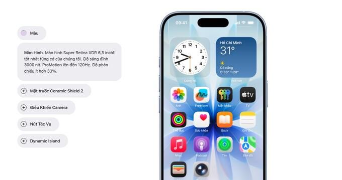M&agrave;n h&igrave;nh 6,3 inch sắc n&eacute;t