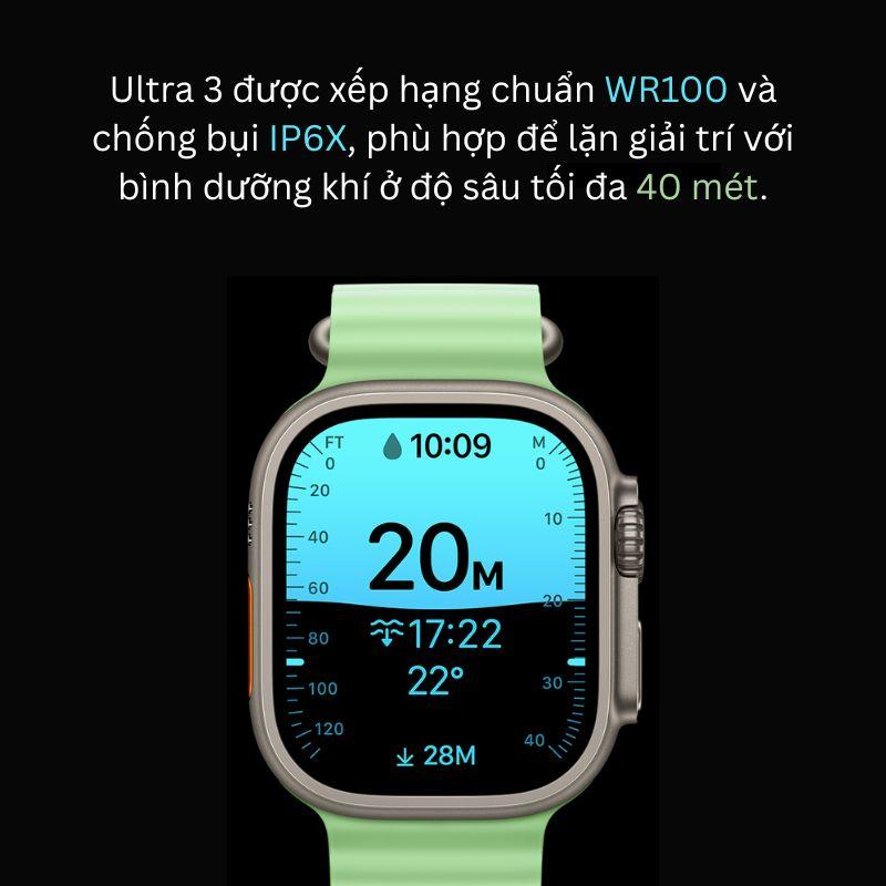 Apple Watch Ultra 3 49mm GPS + Cellular Viền Titanium Tự Nhiên - Dây Alpine Chính Hãng Apple Việt Nam