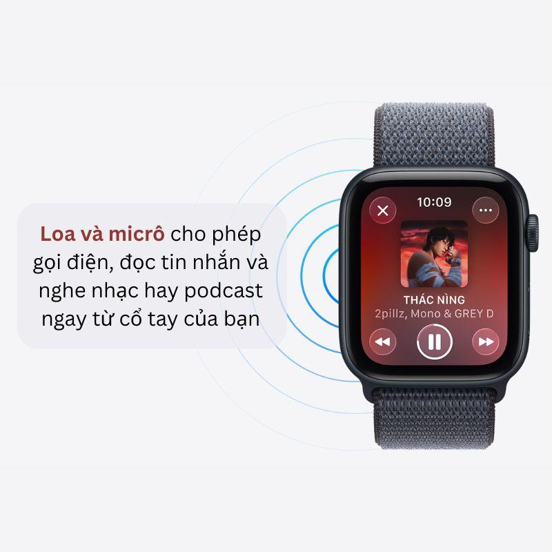 Apple Watch SE 3 44mm GPS Viền Nhôm Dây Cao Su Chính Hãng Apple Việt Nam