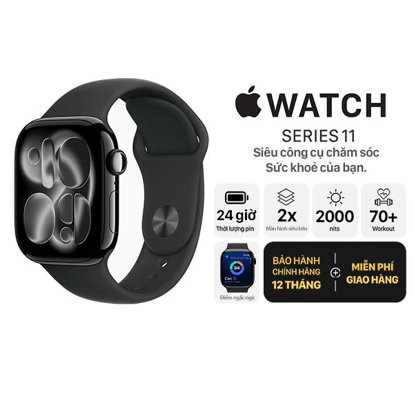 Apple Watch Series 11 42mm GPS Viền Nhôm Dây Cao Su Chính Hãng Apple Việt Nam