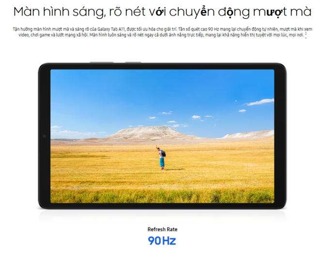M&agrave;n h&igrave;nh mượt m&agrave; với tần số qu&eacute;t 90Hz