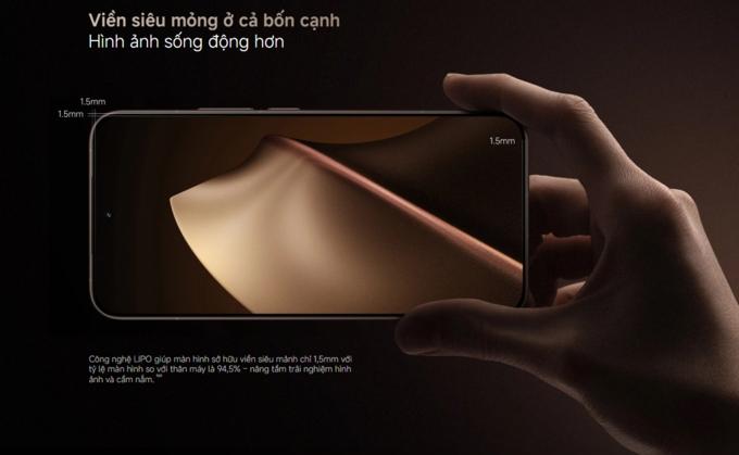 Viền si&ecirc;u mỏng, hiển thị đỉnh cao