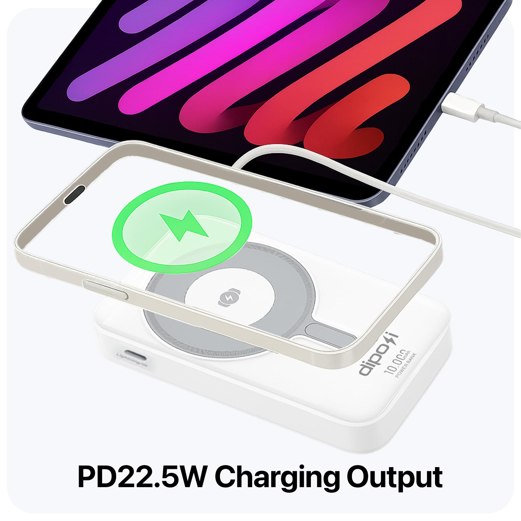 Pin Sạc Dự Phòng DIPOSI DiPow Magnetic 5 trong 1 Digital Display 10000mAh Sạc Nhanh 22.5W PGK-02 Chính Hãng
