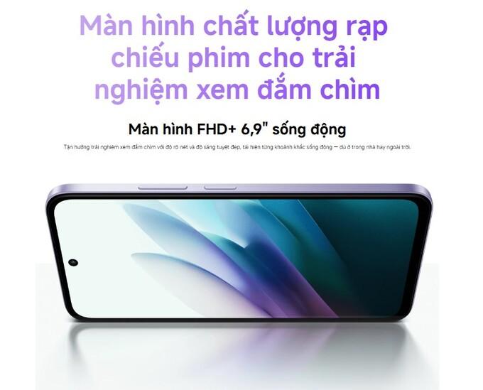 M&agrave;n h&igrave;nh FHD+ 6,9 inch
