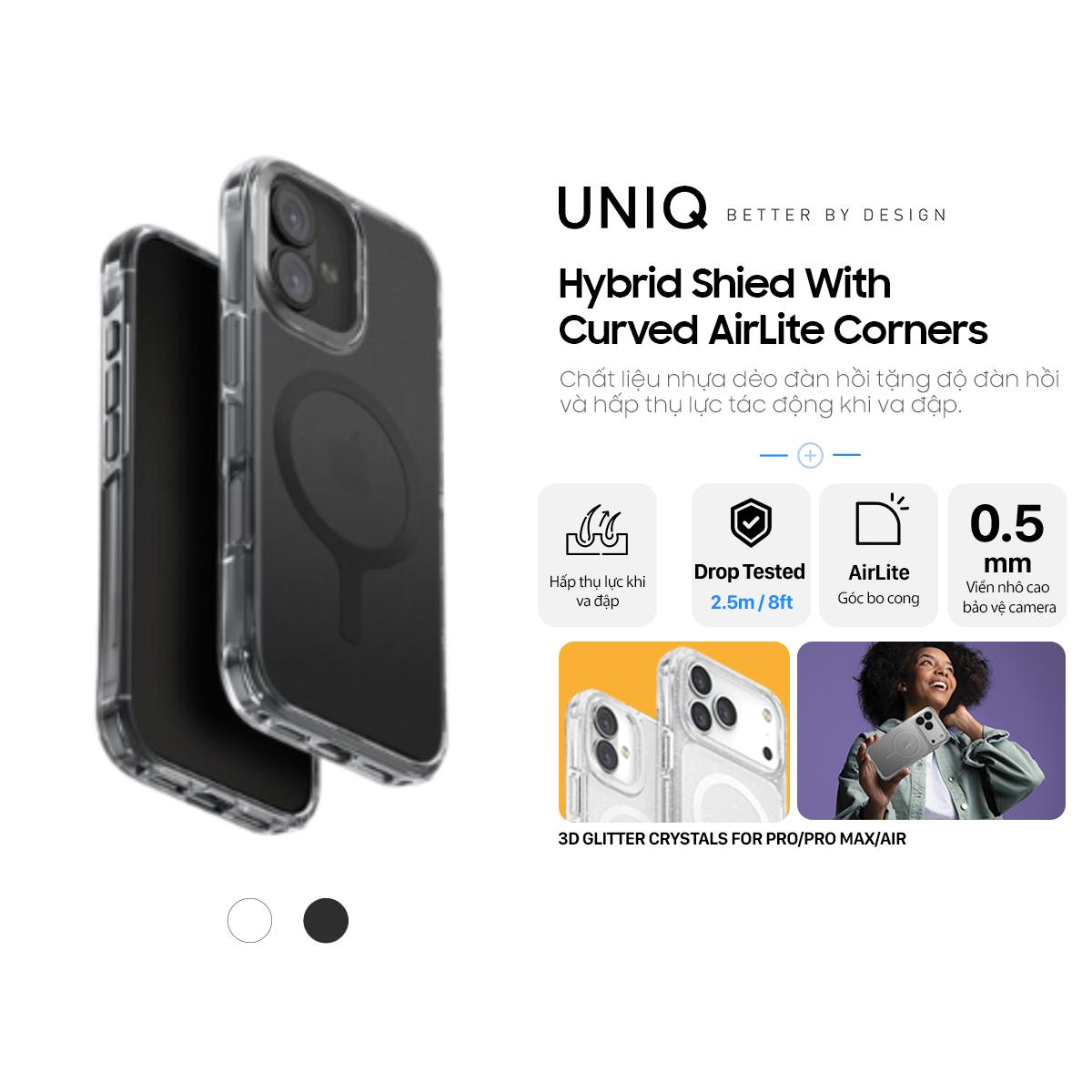 Ốp Lưng UNIQ Hybrid Magclick Charging Lifepro Xtreme Cho iPhone 17 Pro