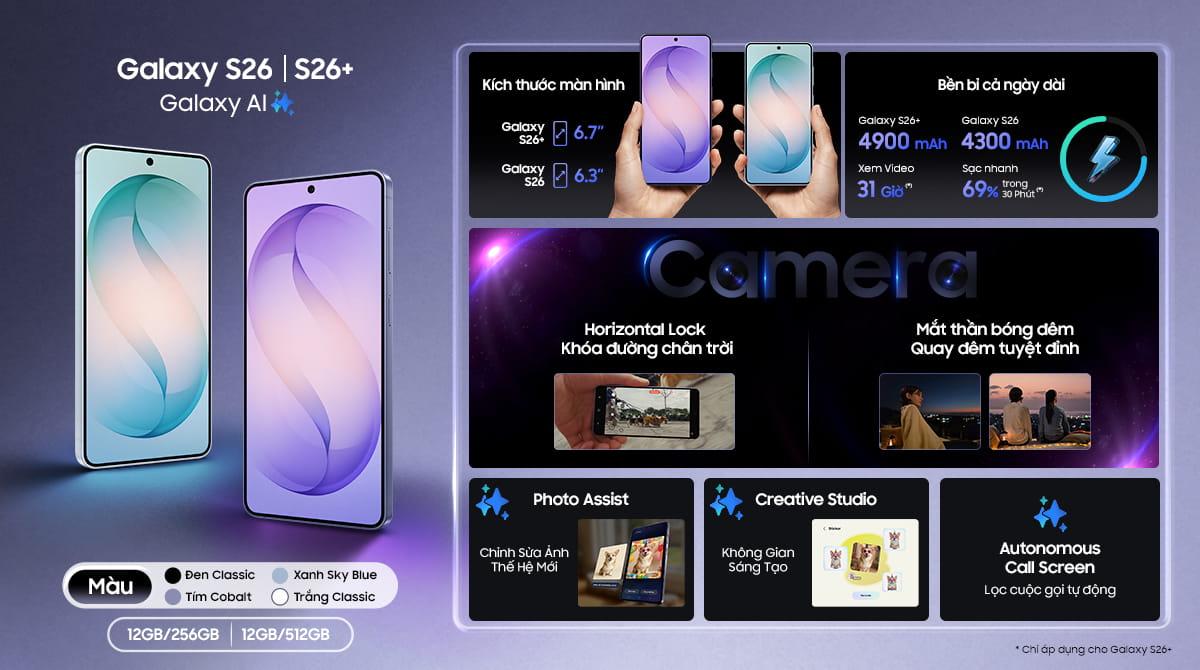 Samsung Galaxy S26 Plus 12GB/256GB Chính Hãng