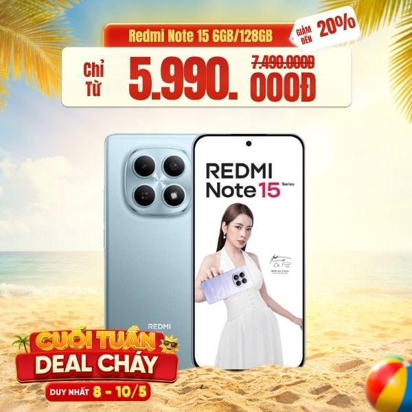 Xiaomi Redmi Note 15 5G 6GB/128GB Chính Hãng