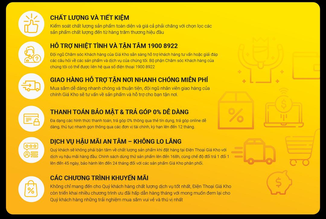 Đặc quyền dành cho khách hàng khi mua hàng tại Dienthoaigiakho