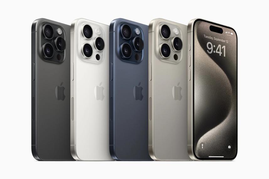 màu sắc trên iphone 15 pro max