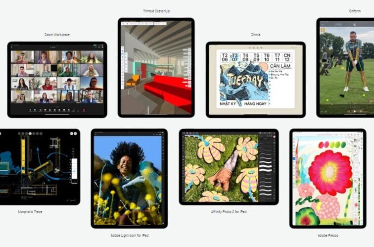 hệ sinh thái ứng dụng trên ipad air m2