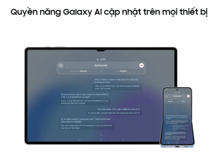 đồng bộ hóa với các thiết bị