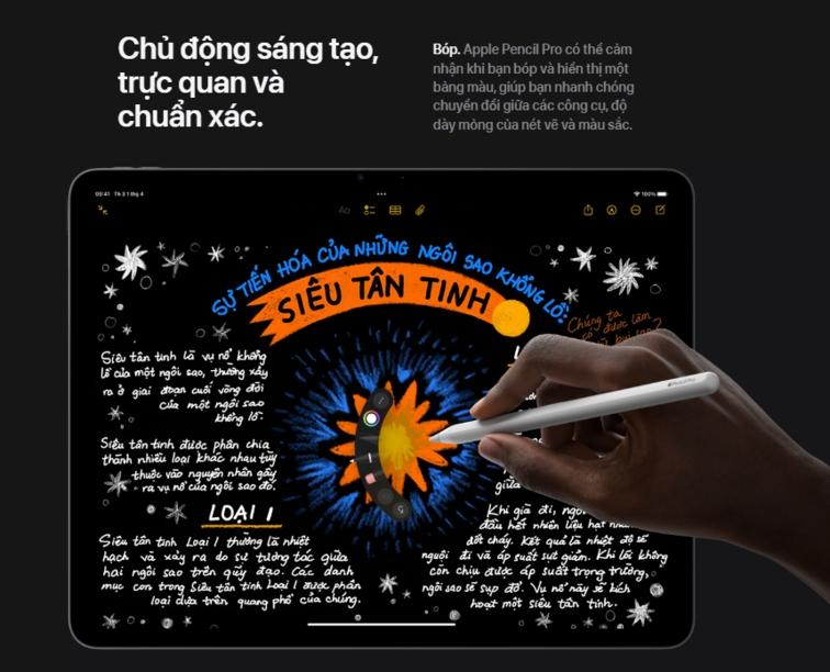 apple pencil trên ipad air m3