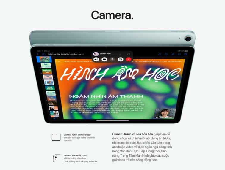 camera ipad air m3