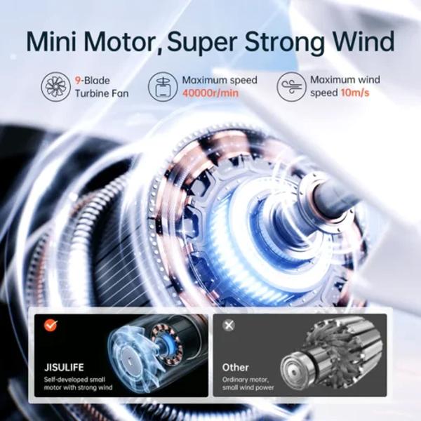 Quạt cầm tay mini Jisulife Life 9 3600mAh Chính Hãng
