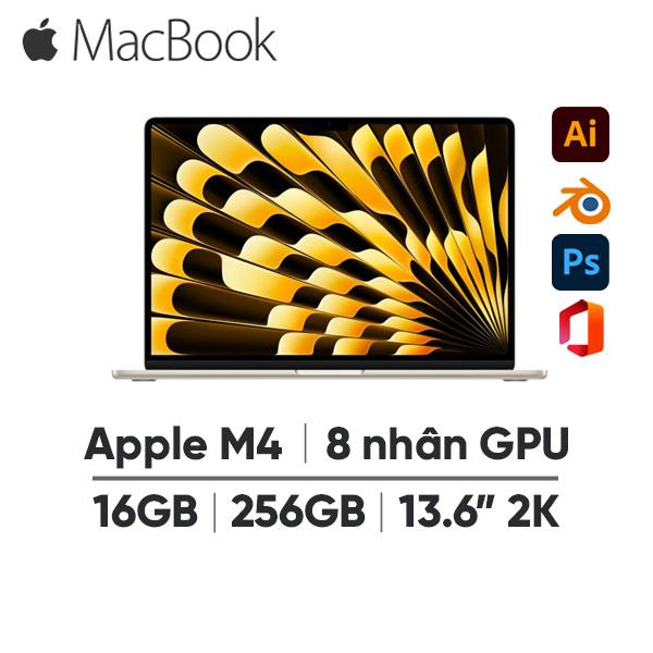 MacBook Air M4 13 Inch 10 CPU 8 GPU (16GB/256GB) | Chính Hãng Apple Việt Nam