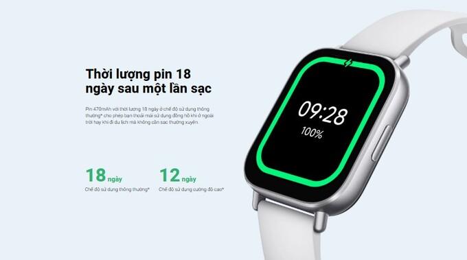 Pin sử dụng đến 18 ngày