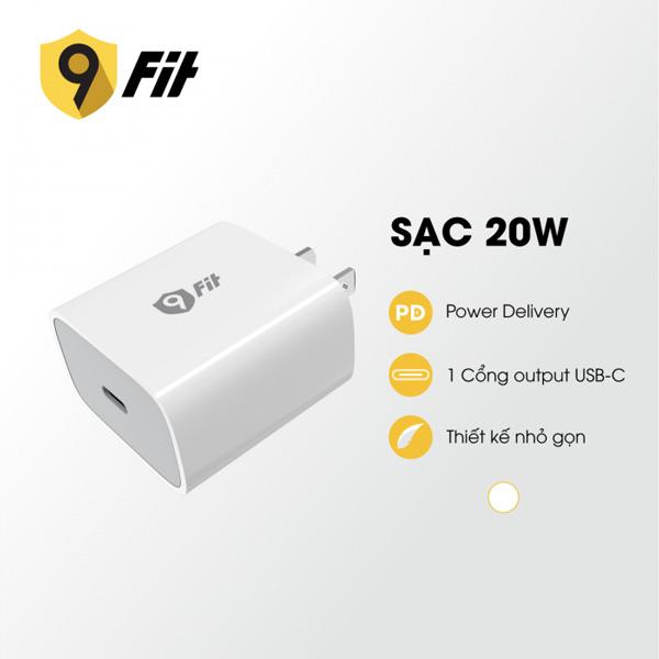 Củ Sạc Nhanh 9Fit PD 20W 1 Type-C Chính Hãng