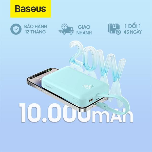 Pin Sạc Dự Phòng Không Dây Baseus Magnetic Mini Wireless 10.000mAh 20W
