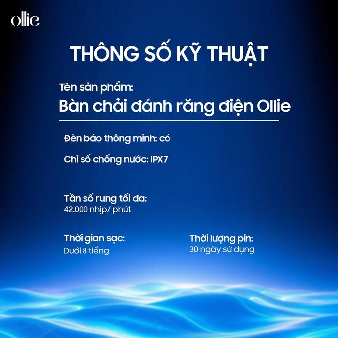 Bàn chải đánh răng điện Ollie OLB-MLM-SG-01