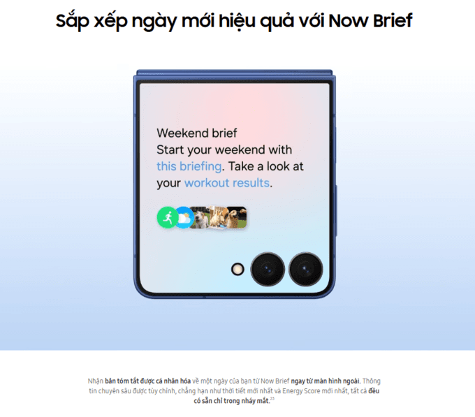 Galaxy AI – Trợ lý cá nhân ngay trên màn hình ngoài