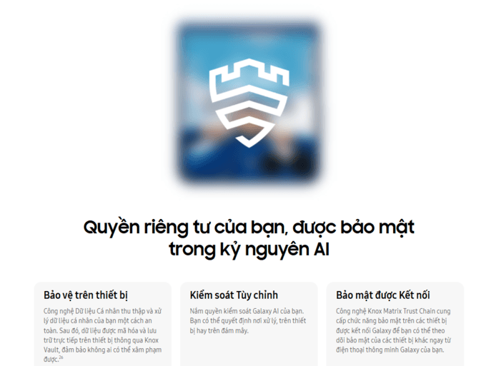 Bảo mật toàn diện với Knox Vault