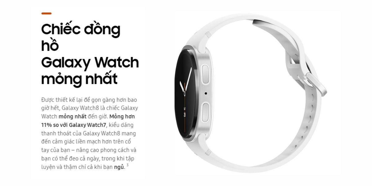 Samsung Galaxy Watch 8 BT 44mm Chính Hãng - BHĐTTTTAA