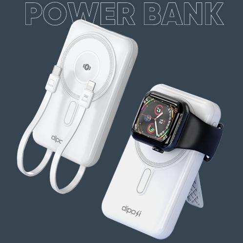Pin Sạc Dự Phòng DIPOSI DiPow Magnetic 5in1 Digital Display 10000mAh Sạc Nhanh 22.5W PGK-02 Chính Hãng