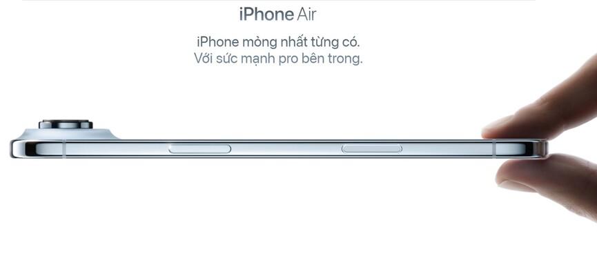 thiết kế iphone air