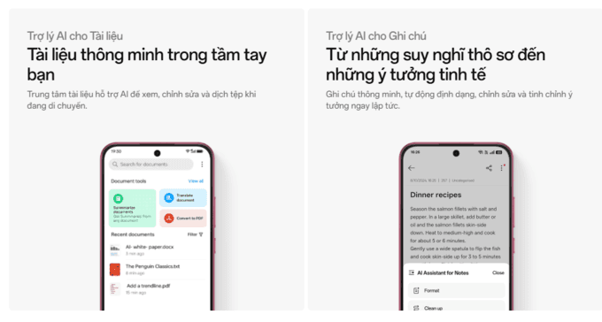 Phần mềm và trải nghiệm AI vượt trội